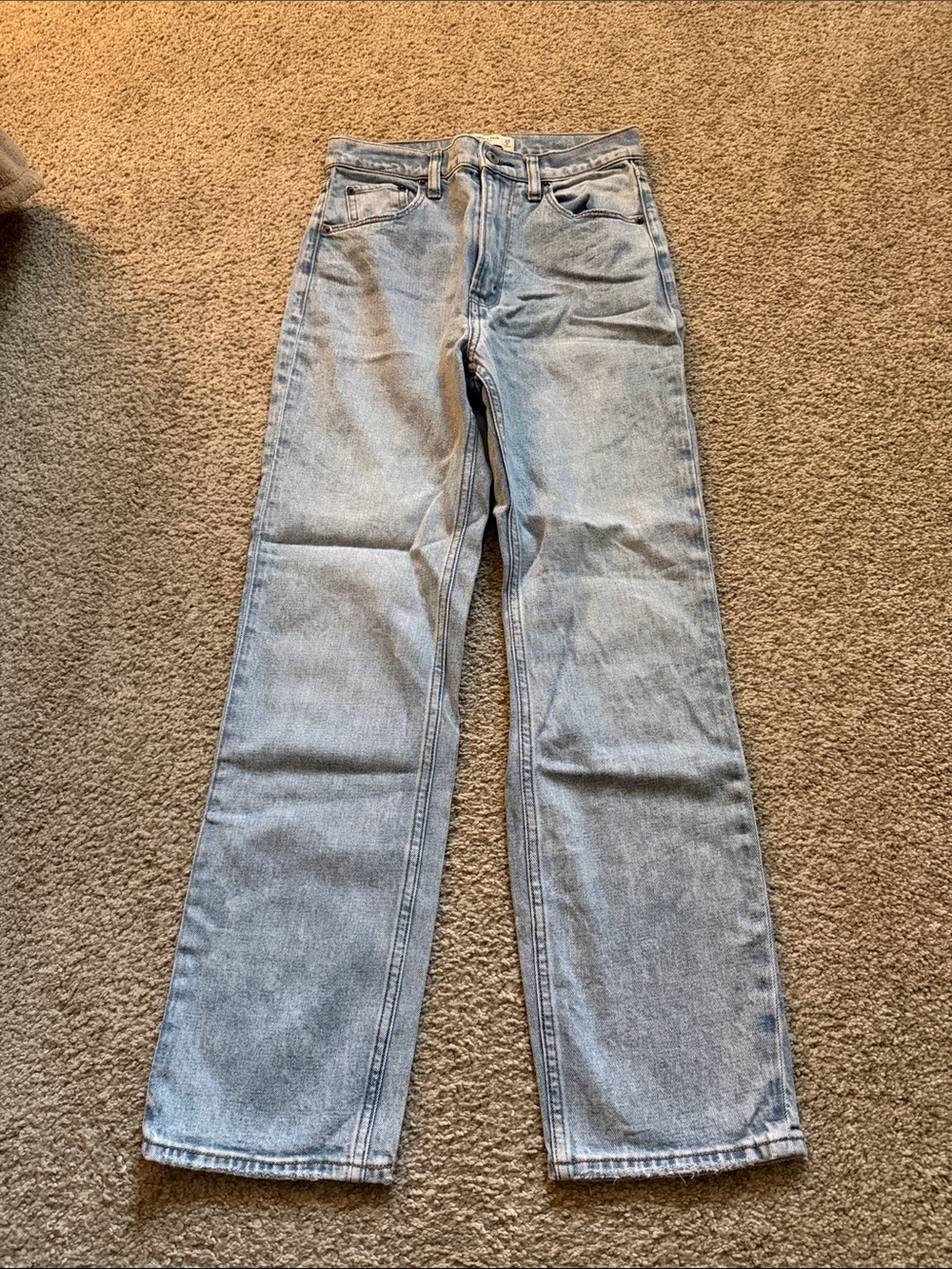 Abercrombie & Fitch Light Blue Straight Jeans